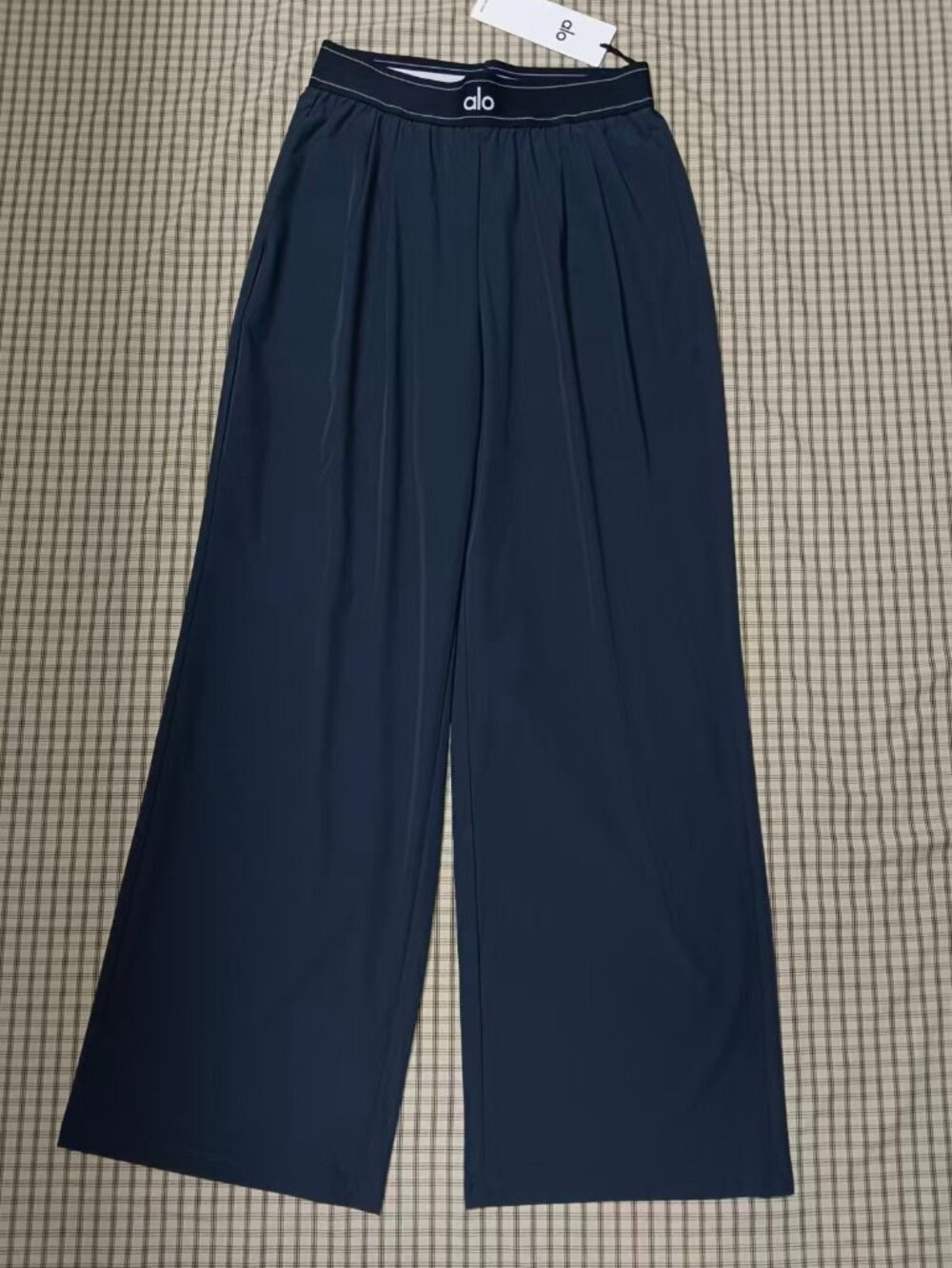 ALO Yoga Suit Up Trouser,Navy Blue Wide Leg Pants,Office Travel,Chic,30"Inseam😍 - Picture 2 of 8